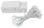 Novelty Lights Battery Operated LED Mini Lights 18 Feet, 50 Count Pure White Fairy Lights on White Wire, On/Off & Timer Modes, Indoor/Outdoor Use, 3X D-Cell Required