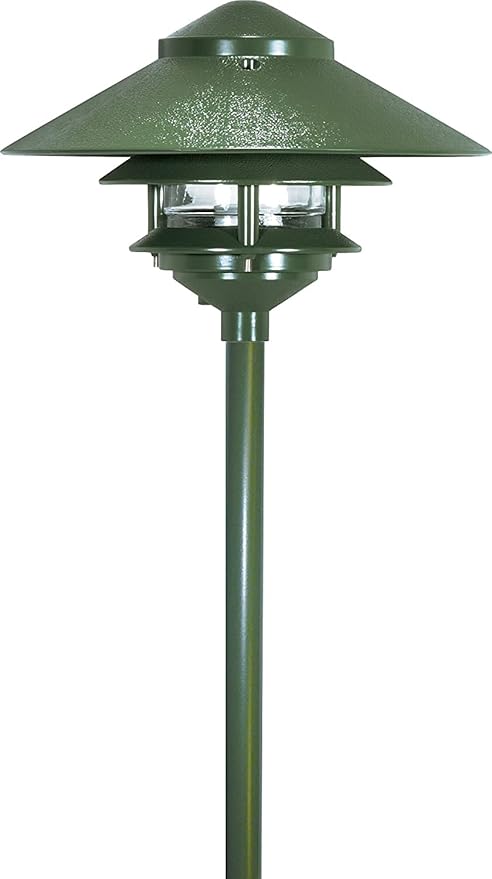 Nuvo 90/1278-12PK 12-Inch x 1/2-Inch Steel Durable Outdoor Landscape Pathway Light Mounting Post, Green