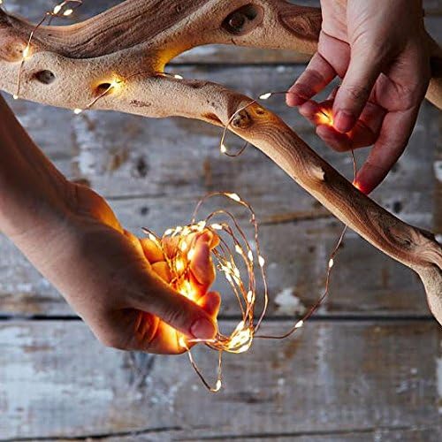 2-Pack Outdoor String Lights, Warm White Waterproof LED