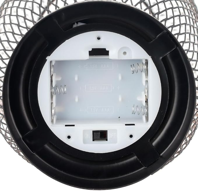 JHY DESIGN Set of 2 Metal Cage LED Lantern Battery Powered Cordless Accent Light with LED Great for Weddings Parties Patio Events for Indoors Outdoors(Silver)
