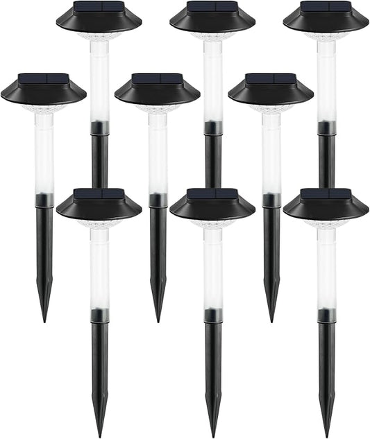 ALEPOD Color Changing Solar Pathway Lights - 8 Pack IP68 Waterproof with 7 RGB Modes for Halloween & Christmas Yard, Garden, Walkway, Pathway, Backyard, Lawn Decoration
