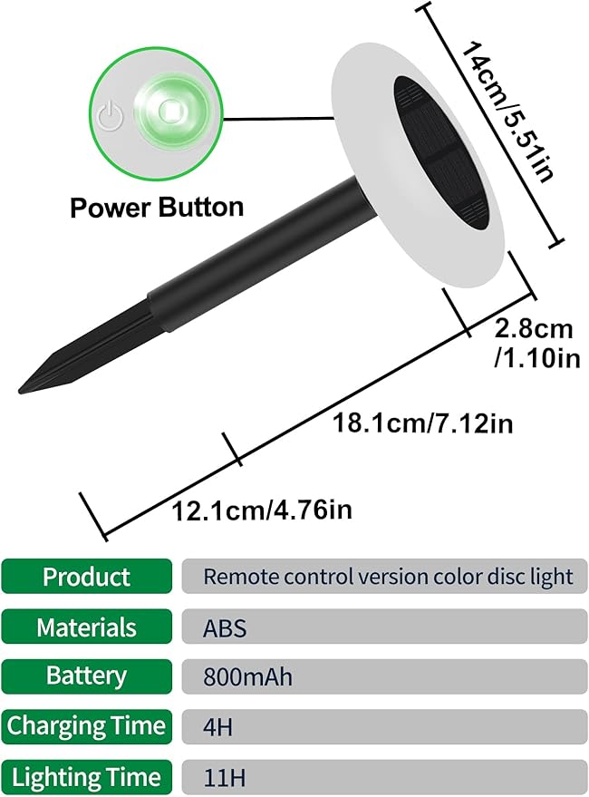 intelamp Solar Pathway Lights Outdoor, 2 Pack 9 Color Changing with Remote Control, Dusk to Dawn Solar Powered Waterproof LED Ground Lighting for House Outside Lawn Garden Yard Patio