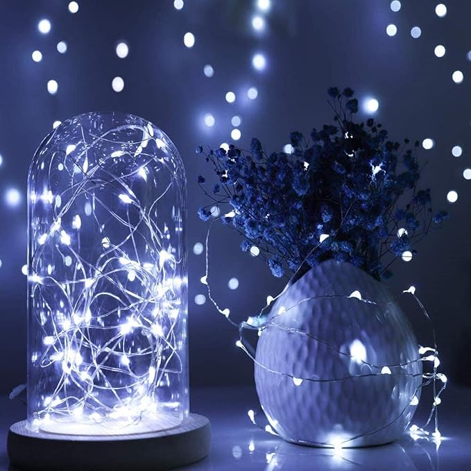 Christmas Fairy Lights 6-Pack, 2ft 50 LED Battery Twinkle Lights