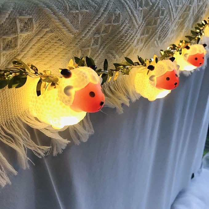 Gold String Lights for Porch, Waterproof LED