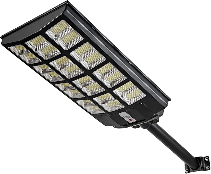 4000W Solar Street Lights Outdoor Waterproof, 400000LM, Dusk to Dawn Solar with Motion Sensor and Remote Control, LED Flood Light, Luces solares para exteriores, Suitable for courtyards, Garage.