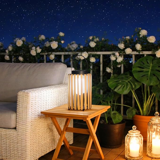 Large Solar Lanterns Outdoor Waterproof Garden Decor, Gifts for Women Mom Grandma Outdoor Solar Lantern Lights for Yard, Patio, Lawn,Pathway, Landscape