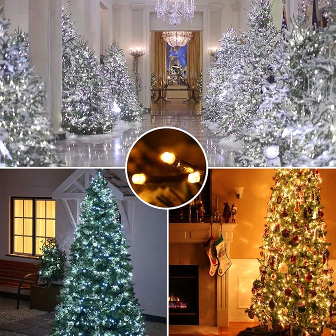 Christmas Patio String Lights, 67ft 200 LED Waterproof