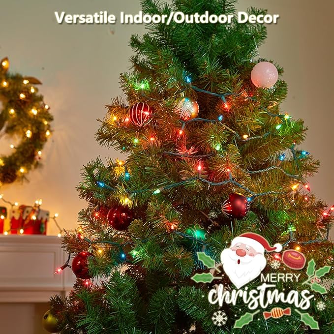 4-Pack Christmas String Lights, 18ft 50 LED Waterproof Twinkle Lights