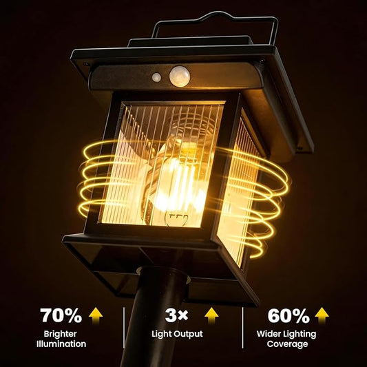 Solar Pathway Lights Outdoor, 6 Pack Bright Solar Lights Outdoor, 3 Auto Modes On/Off, IP65 Waterproof Solar Garden Lights Powered Landscape Lighting for Yard Pathway Landscape Path Patio Camp