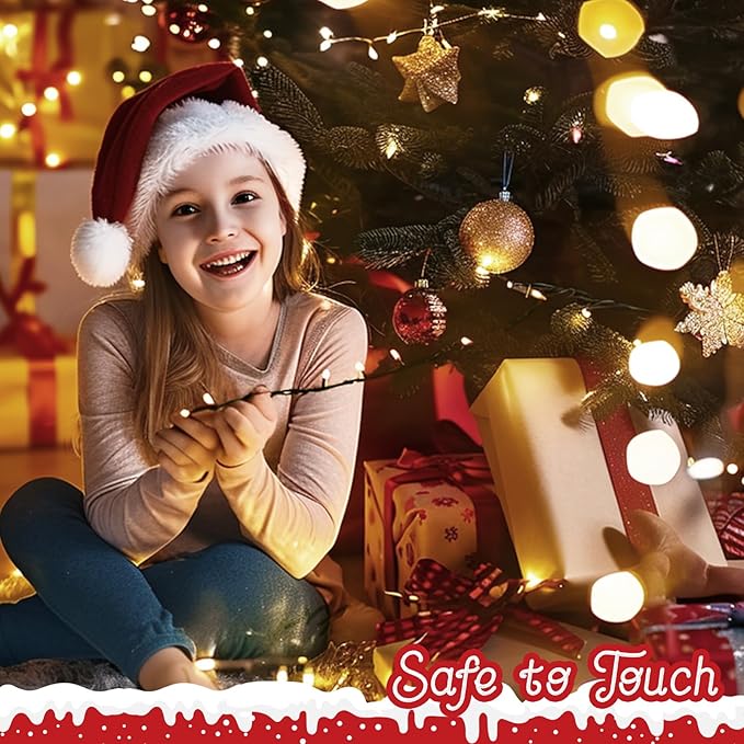 Christmas Fairy Lights 4-Pack, 132ft 400 LED Battery Twinkle Lights