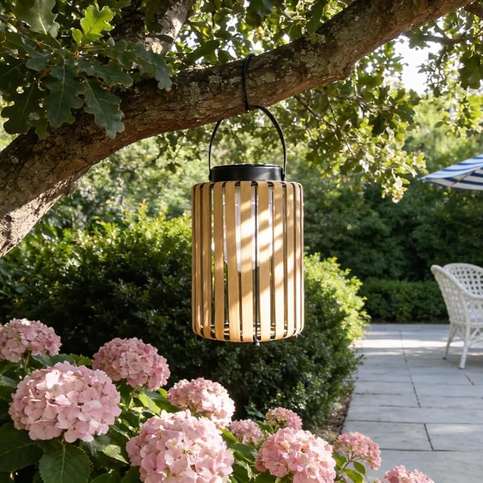 2Pack Solar Lanterns Outdoor Waterproof Garden Decor, Gifts for Women Mom Grandma Outdoor Solar Lantern Lights for Yard, Patio, Lawn,Pathway, Landscape