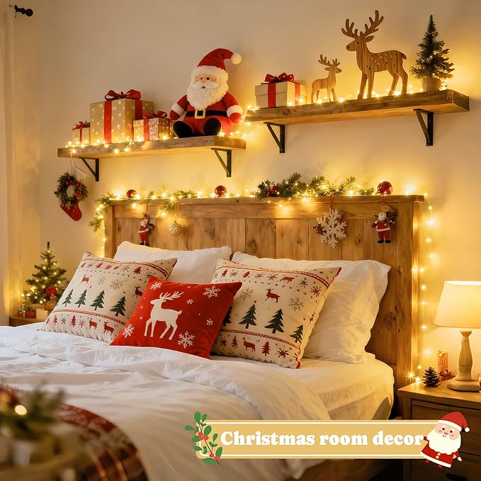 Christmas Yard String Lights 2-Pack, 132ft 400 LED Waterproof