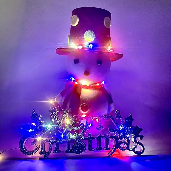 16ft Christmas LED String Lights, Waterproof Timer Lights