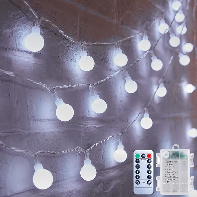 Christmas Fairy Lights, 60 LED Battery Twinkle Lights
