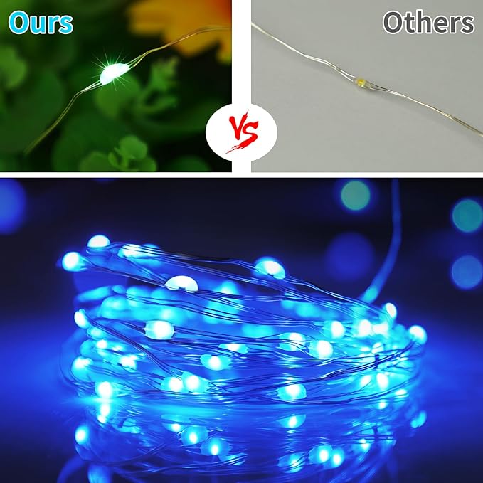 Christmas Yard String Lights 4-Pack, 66ft 200 LED Waterproof