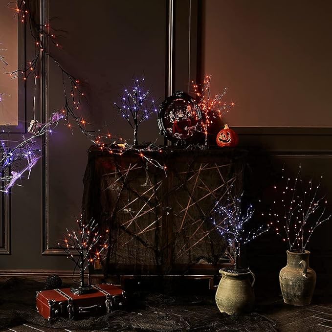 6ft Halloween LED String Lights, Waterproof Timer Lights