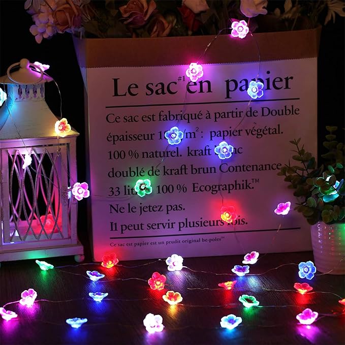 4-Pack Outdoor String Lights, 13ft Waterproof LED