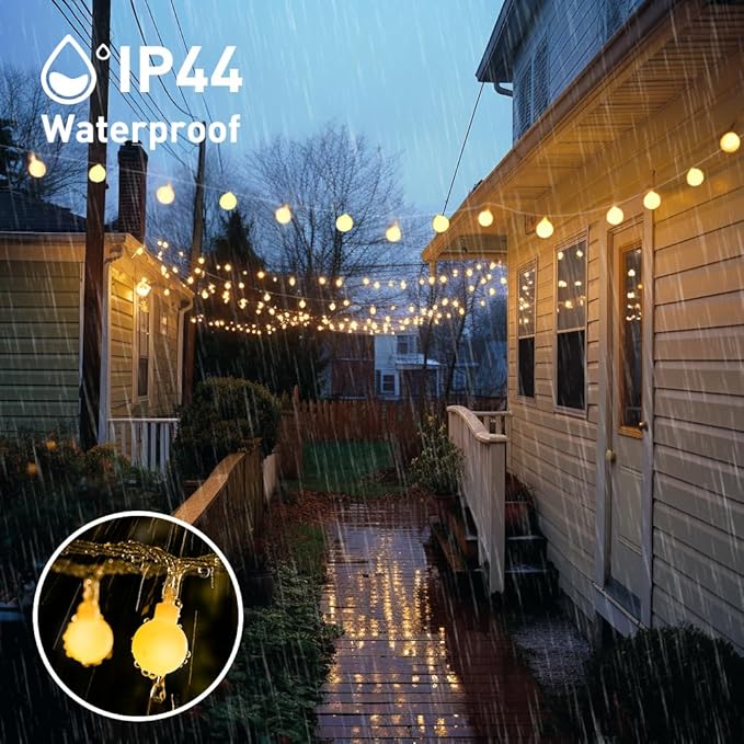 33ft Christmas LED String Lights, Waterproof Timer Lights
