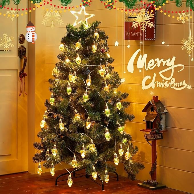 Christmas Patio String Lights, 5ft Waterproof