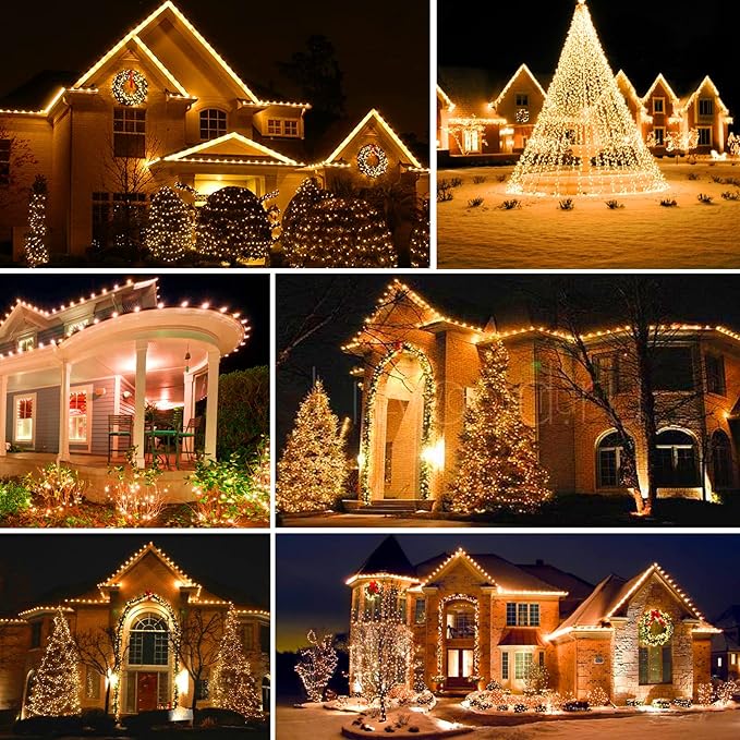 328ft LED Patio String Lights, Waterproof Outdoor