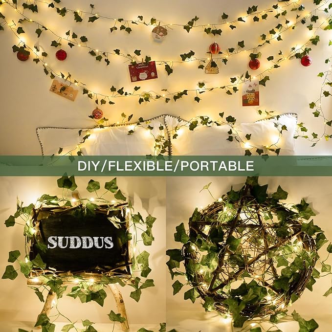 33ft Warm White String Lights for Yard, Waterproof LED