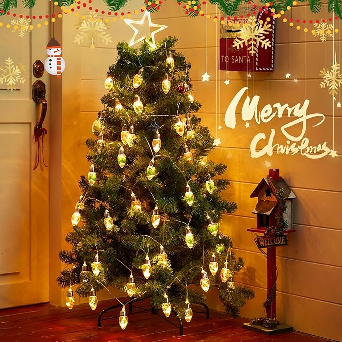 Christmas Twinkle Lights, 5ft Waterproof for Backyard