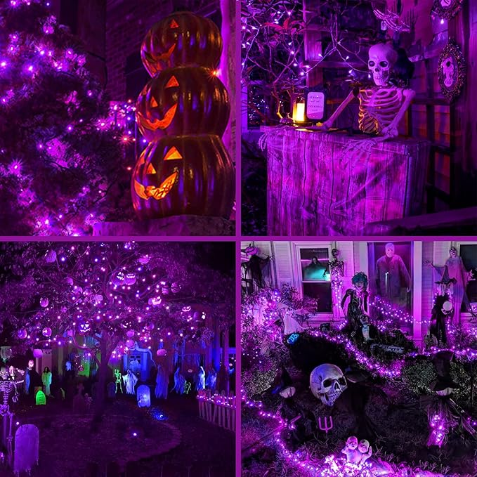 33ft Christmas LED String Lights, Waterproof Timer Lights
