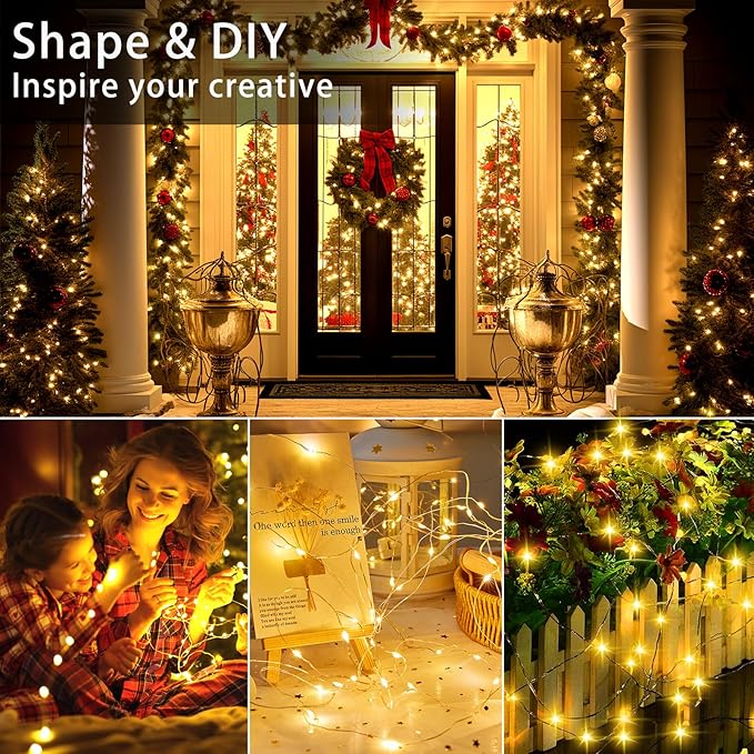 Christmas Fairy Lights 32-Pack, 10ft 30 LED Battery Twinkle Lights