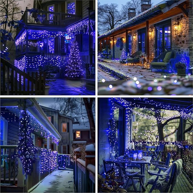 Christmas Fairy Lights, 66ft 200 LED Battery Twinkle Lights