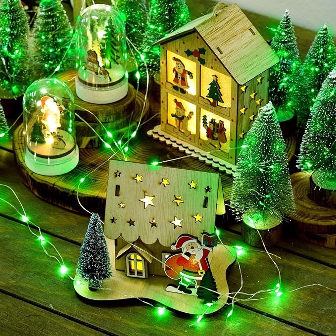 Christmas Patio String Lights 8-Pack, 50 LED Waterproof