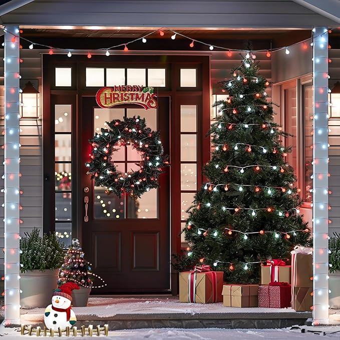 Christmas Yard String Lights, 100 LED Waterproof