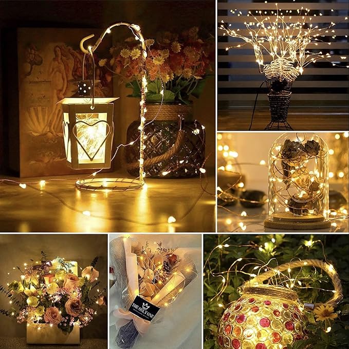 OMIKA 2 Pack LED Fairy Lights 33FT 100 LEDs Battery Operated String Light, Waterproof Multi Color Changing Fairy Lights with Remote for Indoor Outdoor Patio Wedding Party Xmas Bedroom Decoration