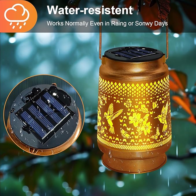 2025 Upgraded 4 Pack Solar Light Replacement Tops Parts(3.15in) for Outdoor Hanging Waterproof Solar Lanterns
