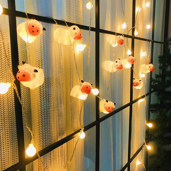 Porch String Lights, 4ft Weatherproof LED