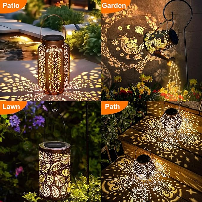 HELESIN Replacement Solar Light Parts, 2 Pack Lights Replacement Top,Waterproof Solar Light Inserts for Hanging Lanterns, DIY Box Top DIY Outdoor Garden Patio Decor (Warm Yellow, 3.35in