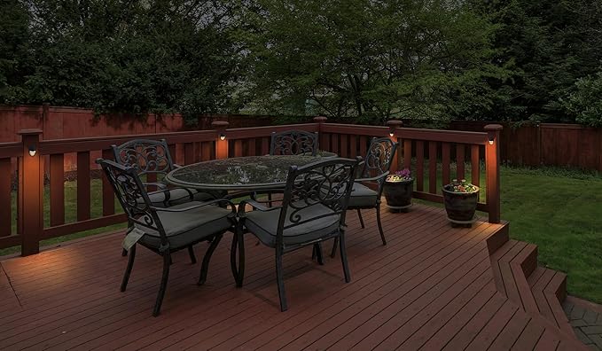 GKOLED 2-Pack Low Voltage LED Post Light, Outdoor Waterproof Landscape Deck Lights with 2W Integrated LED Chips, 9-15V AC/DC, 3000K, Die-cast Aluminum, Matte Black Powder Coated Finish