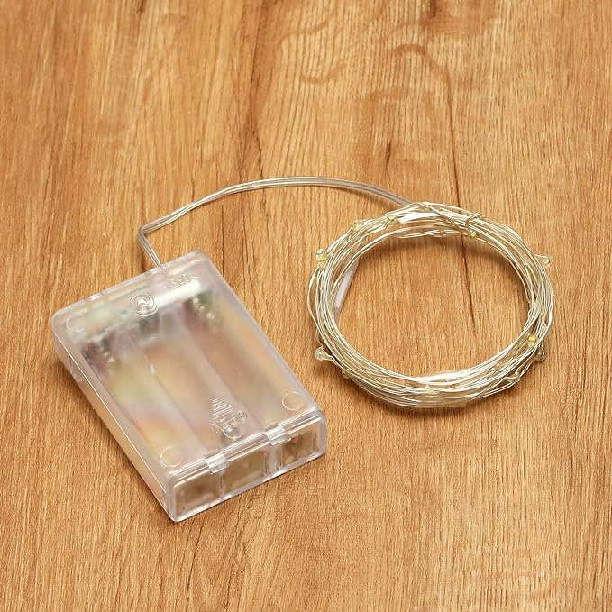 XINKAITE Fairy Lights - Waterproof LED Starry String Lights for Indoor & Outdoor DIY Decoration, Home Parties, Christmas Holiday (10FT/3Meters, Pink)