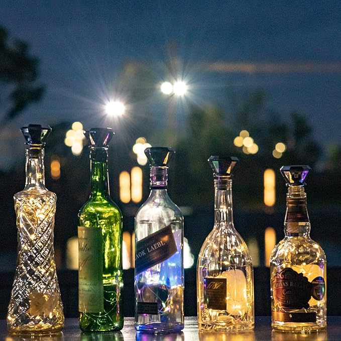 Christmas Fairy Lights 8-Pack, 20 LED Battery Twinkle Lights