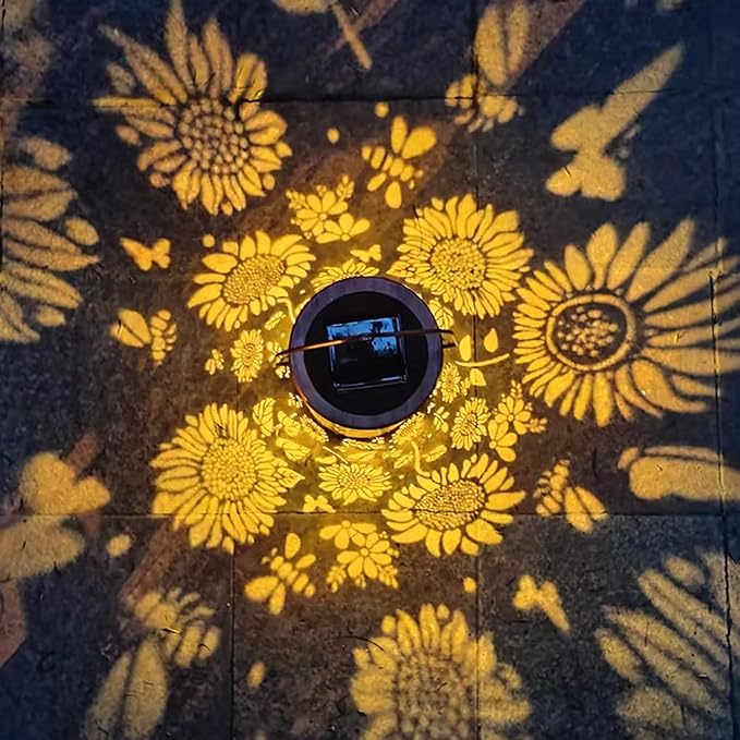 2Pack Sunflower Solar Lanterns Outdoor Waterproof, Birthday Gifts for Women Mom Grandma, Hanging Solar Lights for Yard, Patio, Porch, Garden Decor, Christmas Gifts for Her/Him