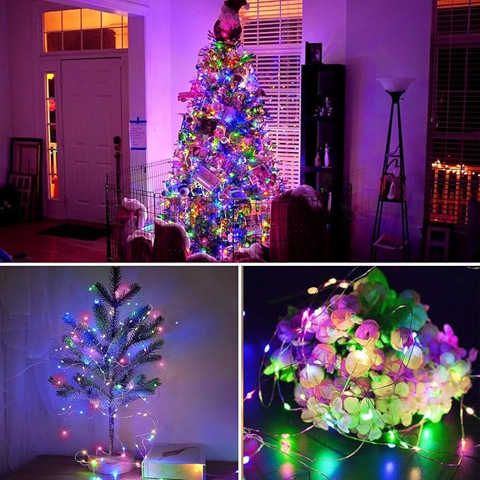 6-Pack Christmas String Lights, Waterproof Twinkle Lights