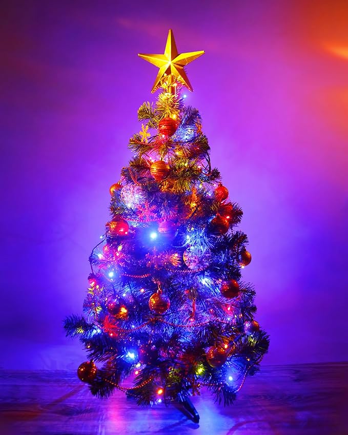 Christmas Fairy Lights 4-Pack, 60 LED Battery Twinkle Lights