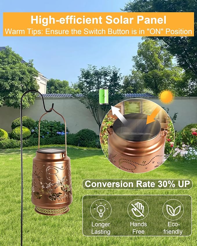Dragonfly Gifts for Women Solar Lantern Dragonfly Decor Birthday Gifts for Women Mom Grandma Sister Friend Mothers Day Gifts Garden Decor Metal Solar Lights Outside Decor for Backyard Patio Deck Porch