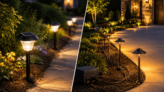 Solar Pathway Lights vs. Wired Landscape Lighting: Which Is Right for Your Yard?