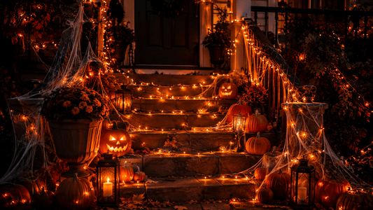 Halloween Porch Lighting Ideas: How to Style Your Steps and Garden for Spooky Season