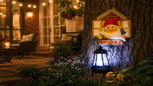 This Solar Gnome Turns a Bare Tree Trunk Into Something Worth Noticing