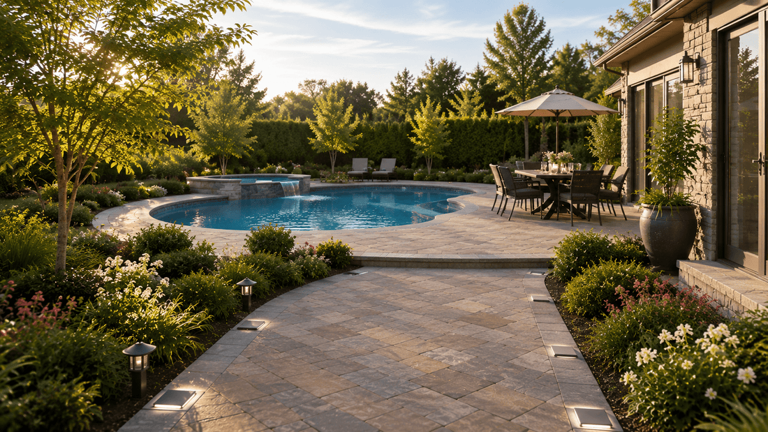 The Outdoor Lighting Trick That Makes a Pool Patio Look Like a Resort at Night