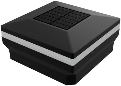 4.5" x 4.5" Composite Solar Deck Post Cap Light for a Trex Transcend Post (Black)