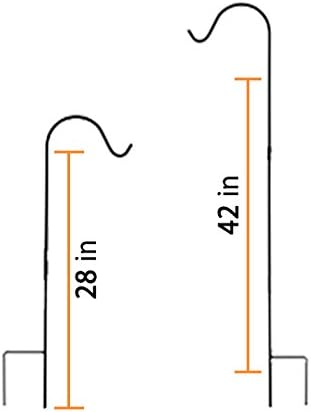Garden Shepherd Hooks, Iron Plant Hangers