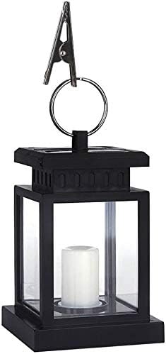 TOPCHANCES Solar Mason Jar Lights, Outdoor Lantern Hanging Lights Lamp Solar String Lights,IP44 Waterproof, Built-in 600 mAh Rechargeable Battery for Garden Patio Courtyard (Candles)