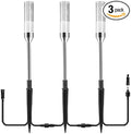 3-Pack Cool White Solar Path Lights, Outdoor Yard LED